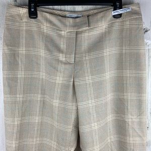 PENDLETON Plaid Taupe Cream NEW Pants 14P